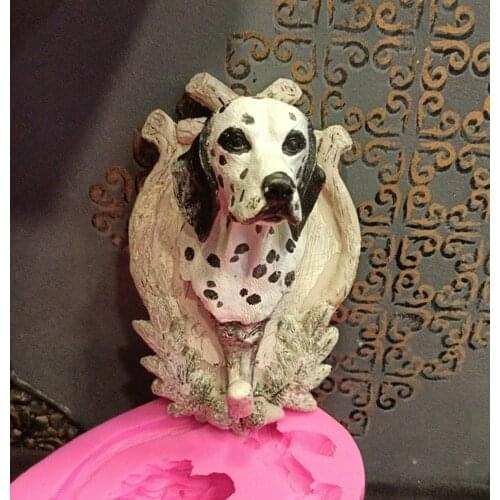 Dog-figured coat hanger silicone mold