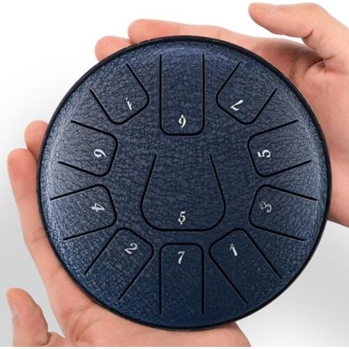 Hluru kid steel tongue drum 11 note 6 inch handpan drum percussion musical instruments for kids With bulge