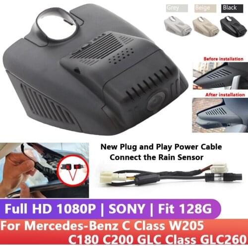 Easy to install Car DVR Wifi Video Recorder Dash Cam Camera For Mercedes-Benz C Class W205 C180 C200 GLC Class GLC260 hd 1080P