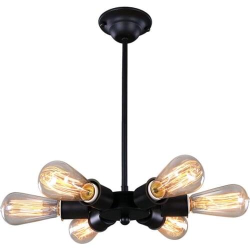 Ferris Wheel Vintage Metal Chandelier Sputnik Hanging Lamp Edison Retro Fighting Fixtures American Barn Chandelie