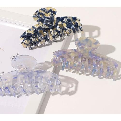 Large Acetate Leopard Print Acrylic Hair Pins Hair Clip Crab Hair Claws For Women Girl Hair Accessories Headdress Party Gifts