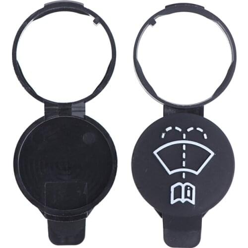 HOT 2Pcs Car Washer Water Tank Bottle Cap Windshield Wiper Fluid Reservoir Cover For Car Styling