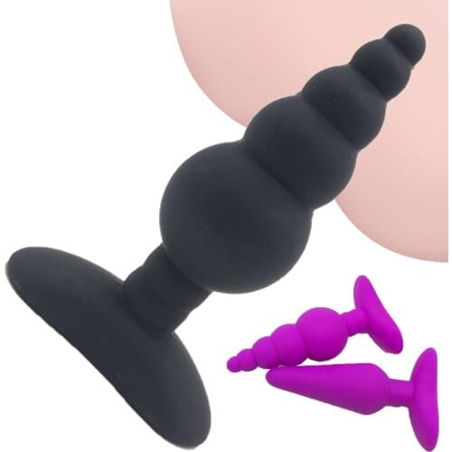 2020 New Mini Silicone Anal Beads Plug Vibrator Butt Plug Male Prostate Massager Anal Dildo Masturbator Sex Toys For Woman