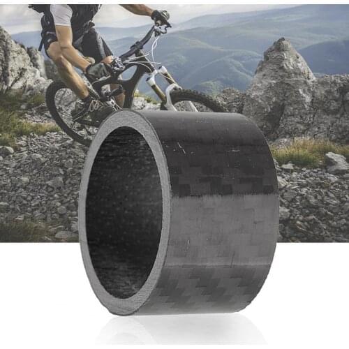 4Pcs Bike Spacers Long Lasting Good Strength Carbon Fiber Carbon Fiber Road Bicycle Stem Headset Spacers Kit for Outdoor