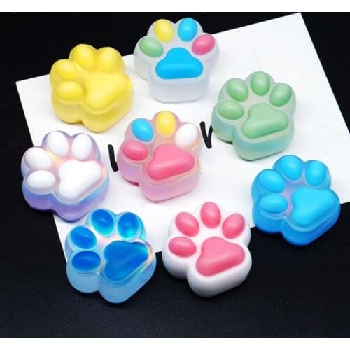 69HB Cat Paw Print Shape Silicone Mold Wax Melt Mould Sugar Craft Decoration Suitable for Microwave Oven Refrigerator