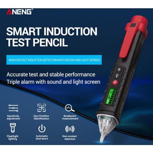 ANENG VC1010 Digital AC/DC Voltage Detectors Smart Non-Contact Tester Pen Meter 12-1000V Current Electric Sensor Test Pencil