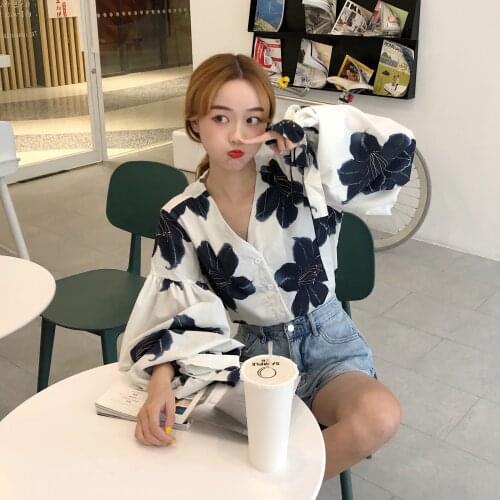 Ay1165 2021 spring summer autumn new women fashion casual ladies work Blouse woman overshirt female OL blouse vintage