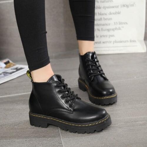 Fashion Martin Boots for Female Genuine Leather Fashion Boots Women Boots Unisex Casual Shoes 2020