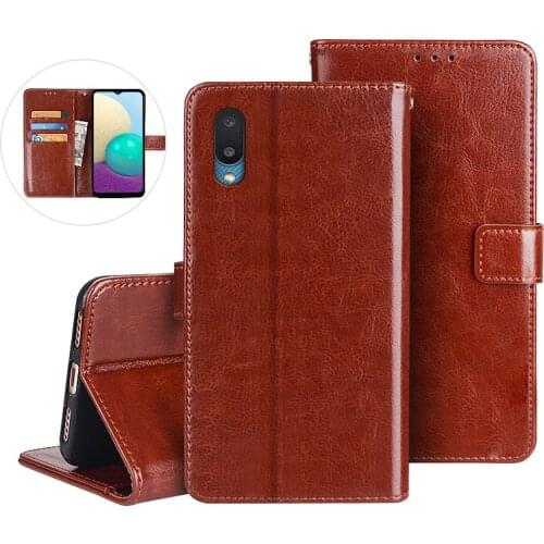 For Samsung Galaxy A02 Case 6.5 inch Leather Case On For Coque Samsung M02 Magnetic Flip Wallet Cover Phone Case Fundas