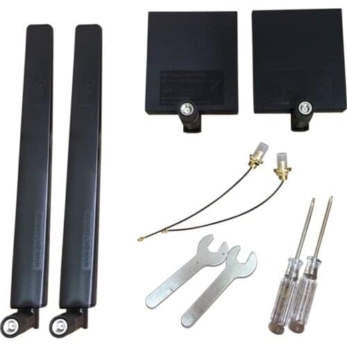 DJI Mavic Air/Pro/Spark WiFi Range Extended 2.4GHz/5.8GHz High Gain Dual Band Antennas (Black)