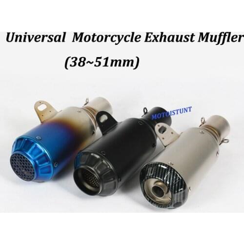 Motorcycle Exhaust Muffler Modified with Stainless Steel Moto Escape Scooter For R6 YZF-R6 CBF190R Ninja 650 ER6N Z650