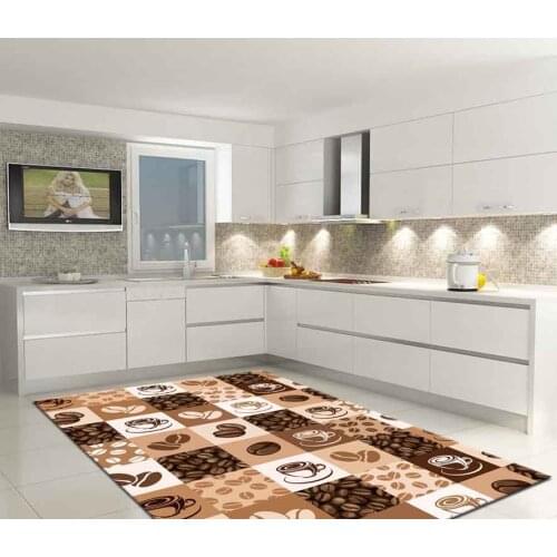 Clock Pattern Kitchen Carpet, Fan carpet anti-slip floor carpet, teenagers carpet area rugs