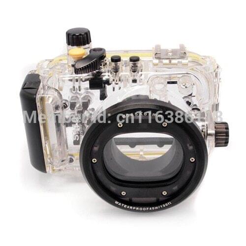 Mekon 40M 130ft Waterproof Underwater Housing Diving dive Camera Case for Canon S110 camera
