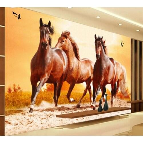 Beibehang Customized 3D Any Size Mural Wallpaper Fashion Oil Painting Yellow Puma Living Room Bedroom Background Wall Decoration