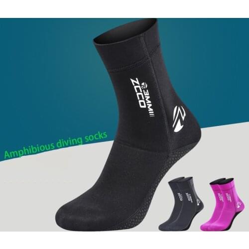 Diving Socks Cold Proof 3mm Super Antiskid Flippers Wear Ankle Increased Swimming Winter Elastic Diving Socks Boots Water Shoes