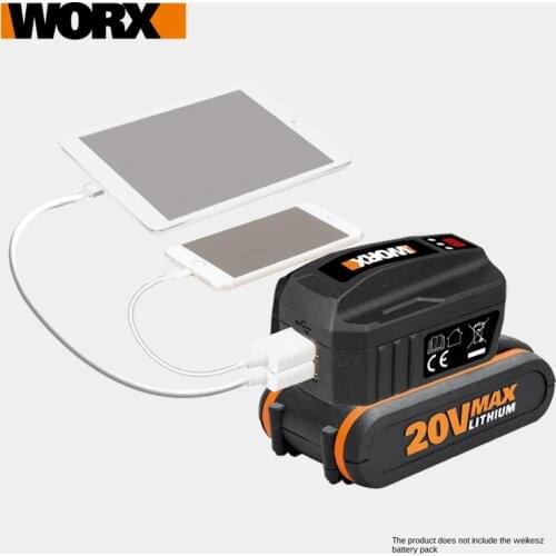 New arrival WORX 20V usb charger bank connector of 20V battery WA4009 FIT all the worx 20V battery as the pic show