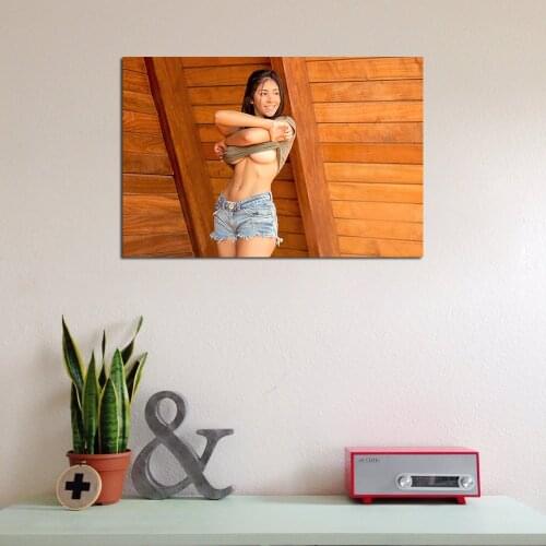 Beautiful Young Girl Poster Modern Simple Living Room Decoration Wall Art Unframed Canvas Painting For Hotel Apartment