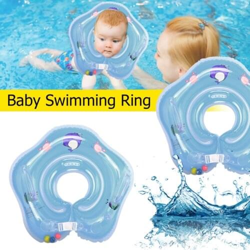 Swimming Baby Accessories Neck Ring Tube Safety Infant Float Circle for Adjustable Kids Bath Inflatable Ring Inflatable Water