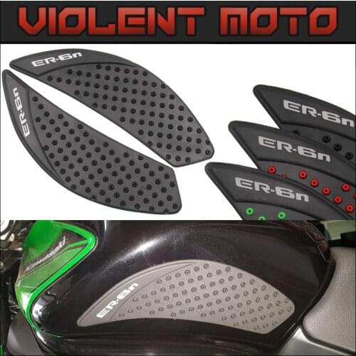 For Kawasaki ER-6N ER6N ER 6N 2006-2015 Motorcycle Anti slip Tank Pad 3M Side Gas Knee Grip Traction Pads Protector Sticker
