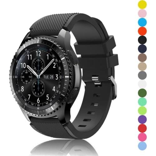 22mm band for samsung galaxy watch 46mm gear S3 Frontier/classic huawei watch gt strap amazfit GTR 47mm silicone bracelet
