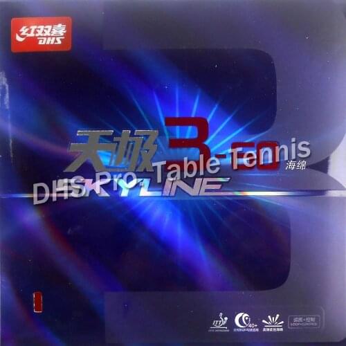 DHS Skyline 3-60 Pips in Table Tennis Rubber With Sponge