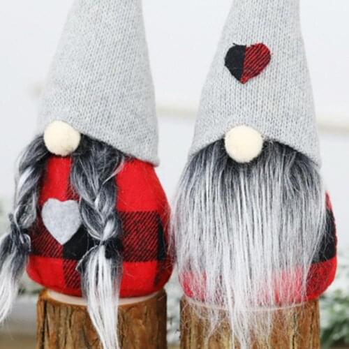 Christmas Gnome Santa Plush Hanging Doll Xmas Tree Pendant Party Home Ornament