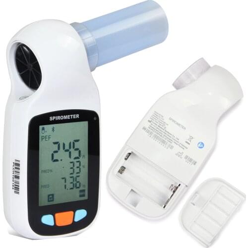 SP70B Digital Spirometer Bluetooth Infrared Mode Lung Breathing Spirometry Diagnostic Software