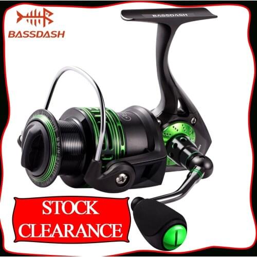 Bassdash ALIEN Spinning Fishing Reel, Ultra Lightweight Carbon Reel, with Corrosion Resistant Bearings & Carbon Fiber Drag