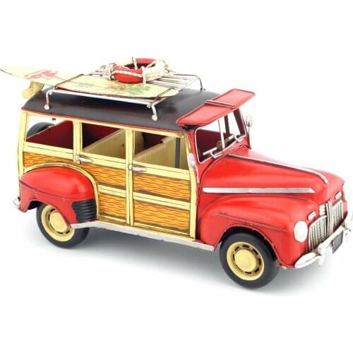 Antique classical car model retro vintage wrought handmade metal crafts for home/pub/cafe decoration or birthday gift