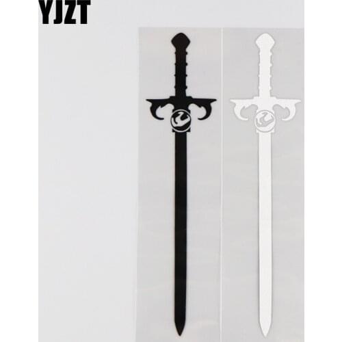 YJZT 18.1CM*4CM Sword Pattern Car Stickers Personalized Vinyl Decal Decoration 1A-0250