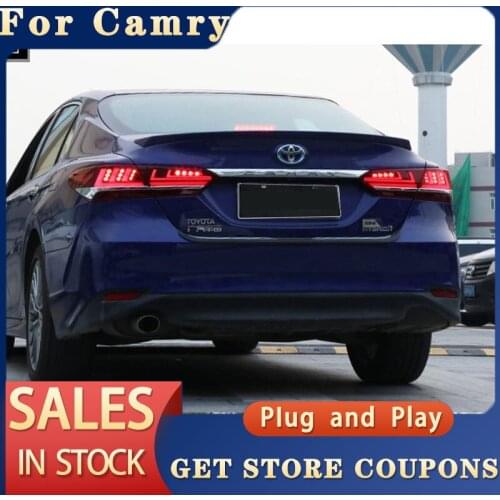 For Toyota Camry Tail Lights 2018 Camry XSE LED Tail Lamp Upgrade to LS400 Design LED brake light steering lamp