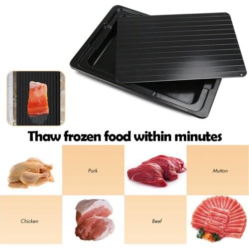 2pcs Fast Defrosting Tray Durable Practical Multi-functional Classic Frozen Food Meat Quick Defrost Kitchen Plate Board