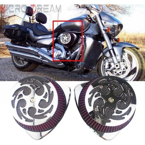 2006-2019 Big Twin Air Filter Spider Air Cleaner for Suzuki Boulevard M109RZ M109R2 M109R Boss VTR1800 VLR1800 High Flow Air Kit