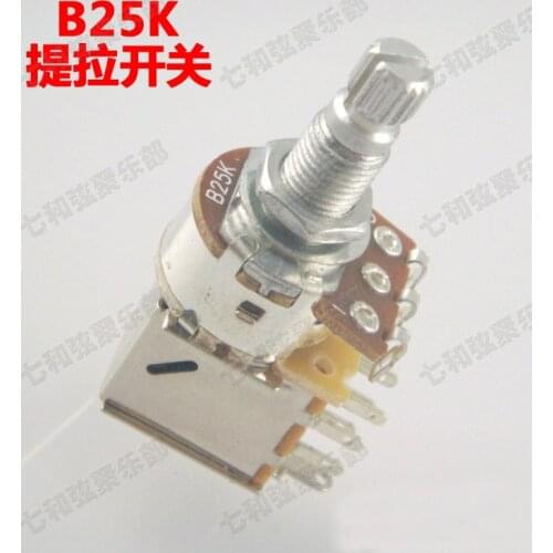 3 Pcs B25K Push Pull Guitar Control Pot Potentiometer For Electric Guitar Bass parts (TLKG-B25K) GUITAR PART