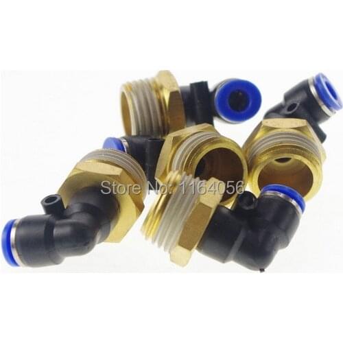 5pcs Pneumatic Air Fitting Elbow Push-Fit 12mm to 1/2 BSP PL12-04