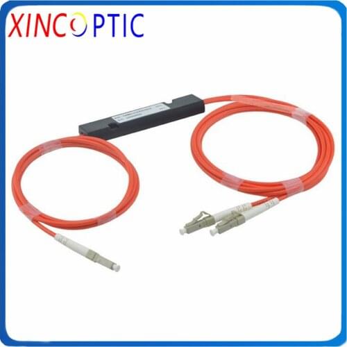 850nm 62.5/125 MM 50/50 10/90 Coupling Ratio LC/ST/FC/SC UPC GEPON 1x2 FBT Coupler 1*2 FBT Multimode Fiber Optic Splitter