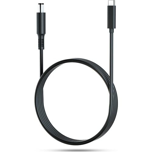 Delippo 65W PD USB Type C Male Input to DC 7.4 x 5.0mm (7.4x0.6) Male Power Charging Cable for Dell Inspiron 15 3521 3537 3531 1