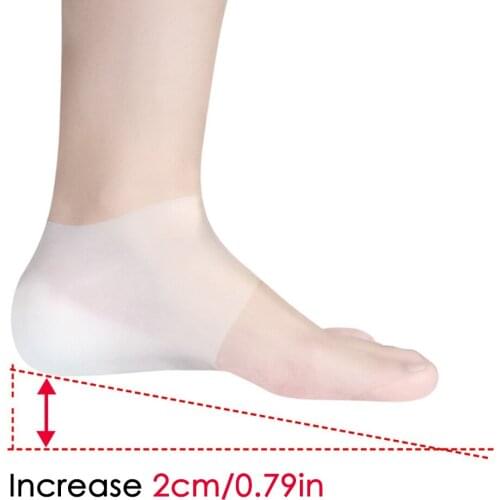 Demine Height Increase Shoe Insoles For Women Comfort Silicone Invisible Shoes Inserts Foot Heel Lift Pad Heightening Insoles