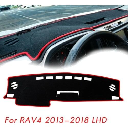 For Toyota RAV4 2013 - 2016 2017 2018 Red Dashboard Cover Dash Mat /Anti-Sun Mat / Light-Proof Pad Left Hand Drive LHD