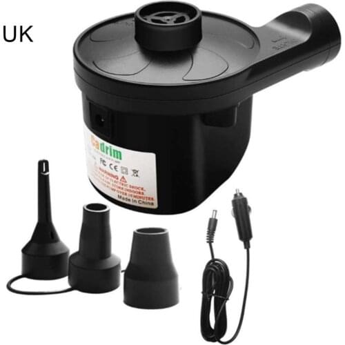 Electric Air Pump Air Cushion Pump Portable Fast Charge with 3 Nozzles Ac / 12v Dc Air Pump for Outdoor Camping
