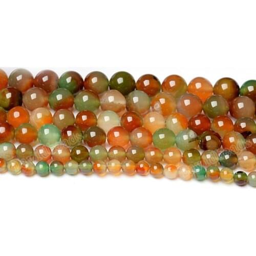 Fctory Price 16" Natural Stone Peacock Agat Round Loose Beads 6 8 10 12MM Pick Size For Jewelry Making diy