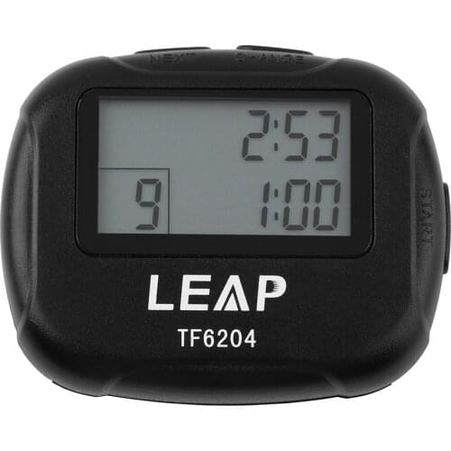 Interval Timer Sports Boxing Yoga Segment Stopwatch TF6204 Black Interval Timer Chronograph Eletronic