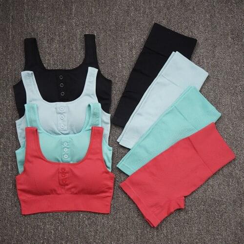 2 Ppcs Women Yoga shorts Set Workout Clothes Tracksuit Gym Suit For Fitness Sport Outfit For Woman