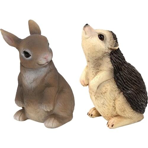 Lovely Resin Garden Animal Statue Decoration, Outdoor Lawn Yard Party Decoration Holiday Ornament Décor