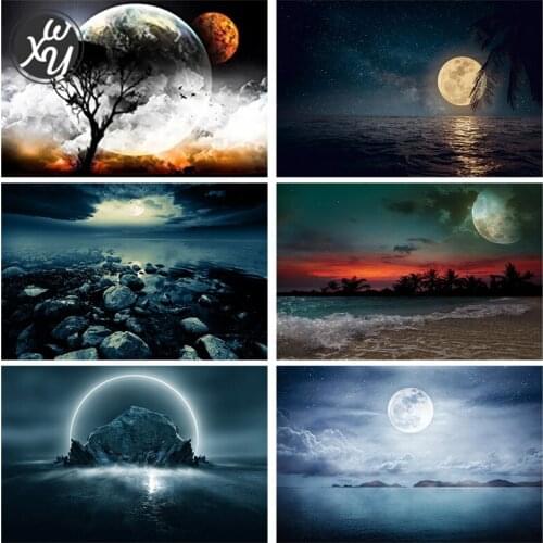 Moon Diamond Art Diamond Painting Kit for Adults Diamond Painting Night Sky Glow In The Dark Diamond Painting Cross Stitch Decor