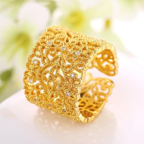 Luxugold Rings With Crystals