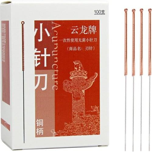 Medical Acupotomy Disposable Acupuncture Needle Sterile Small knife blade Ultrafine needle Flat head Acupoint massage Beauty