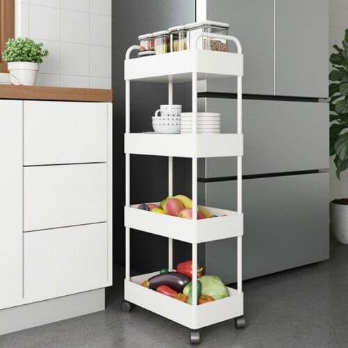 Multi Layer Plastic Storage Rack Floor Kitchen Rotating Spice Multifunction Storage Rack Simple Etagere Home Products DG50SR