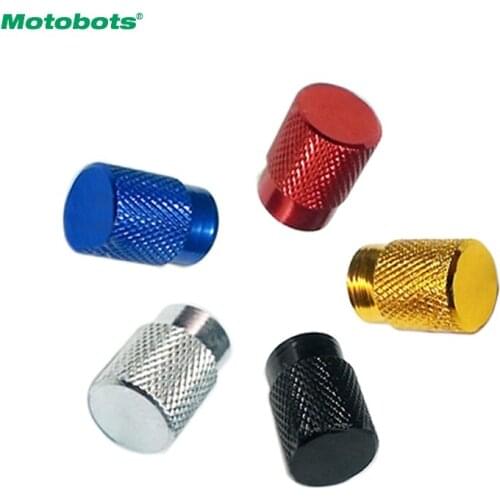 MOTOBOTS 200Pcs Aluminum Alloy Car Wheel Tire Valve Stem Caps Dust Covers 5-Color #FD-5483