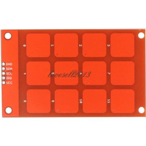 MPR121 Capacitive Touch Keypad Shield module sensitive key keyboard 3.3V Logic For arduno